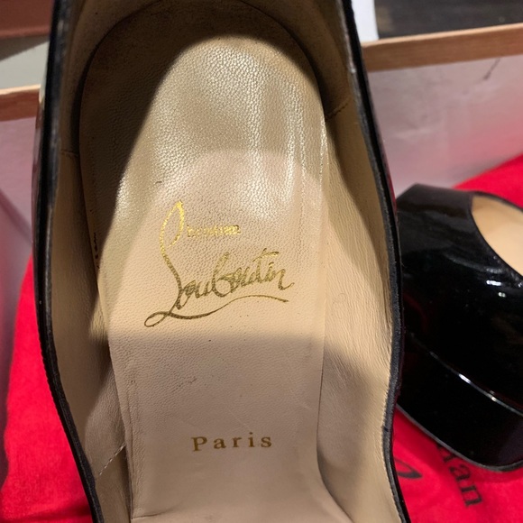 Black platform heels christian louboutin - Picture 2 of 7